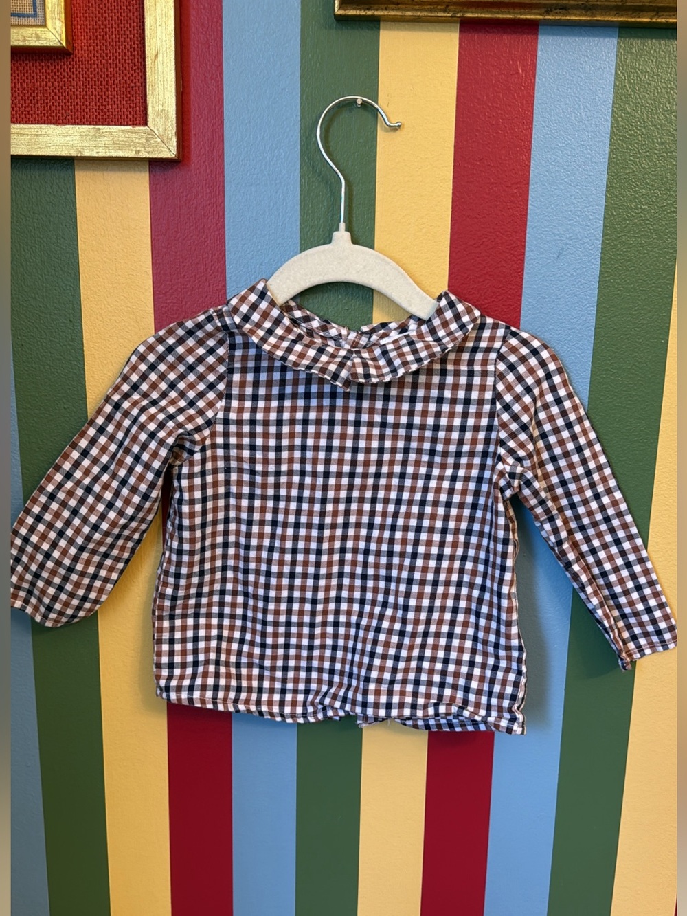 C de C Gingham Peter Pan Collar Shirt